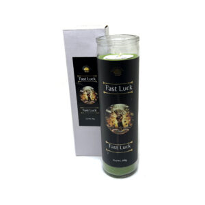 Shreyshti Candle Glass Jar Fast Luck, Scented Approx 8" for spell, wiccan, pagan, rituals, reiki, religious, aroma therapy purposes